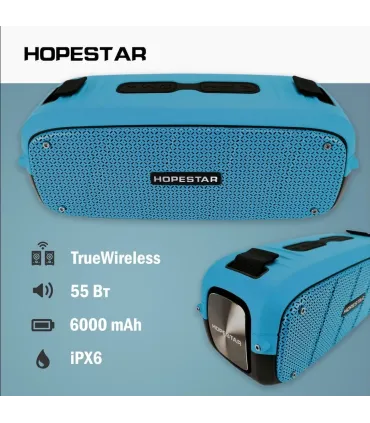 Портативна MP3 колонка HOPESTAR A20 Blue оптом, Hopestar , 50,50 $