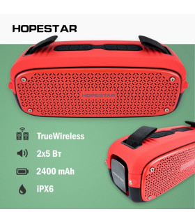 MP3 колонка Bluetooth HOPESTAR A21 Red оптом, Hopestar , 18,80 $