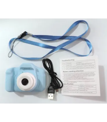 Детские фотоаппараты Smart Kids Camera X2 синий с ремешком оптом, TV Shop , 6,50 $