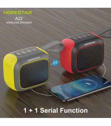 MP3 колонка Bluetooth HOPESTAR A22 Gray yellow оптом, Hopestar , 9,40 $