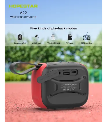 MP3 колонка Bluetooth HOPESTAR A22 Gray yellow оптом, Hopestar , 9,40 $