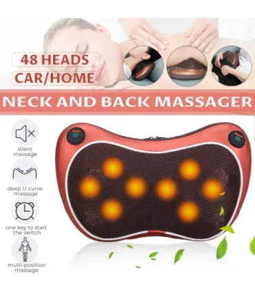 Масажна подушка для шиї та спини Massage Pillow 4 ролика оптом, TV Shop , 8,50 $