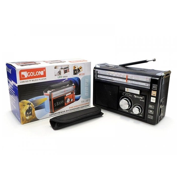 Приймач Golon RX-382 з ліхтариком оптом, Golon , 8,40 $