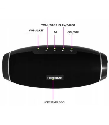 Мобильная колонка Hopestar H20 Black оптом, Hopestar , 27,50 $
