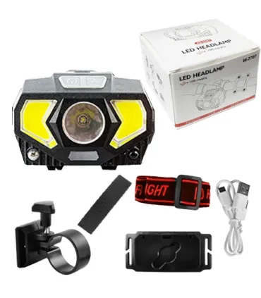 Налобний ліхтарик W-7707 XPG+2 COB (red/blue) оптом, Cope , 5,30 $