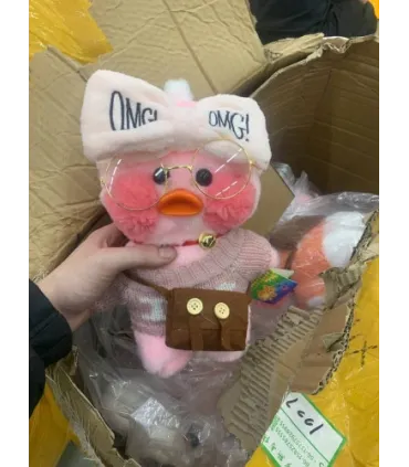 Мягкая игрушка Утка в очках ЛаЛаФанФан Дак LaLafanfan оптом, TV Shop , 4,50 $