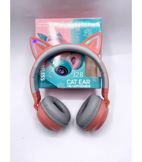 Детские беспроводные наушники ушки котика J28 Розовые оптом, TV Shop , 9,00 $