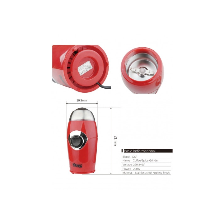 Электрическая кофемолка DSP KA3002 оптом, DSP , 9,70 $